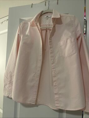 Uniqlo Light Pink Button-Down Shirt